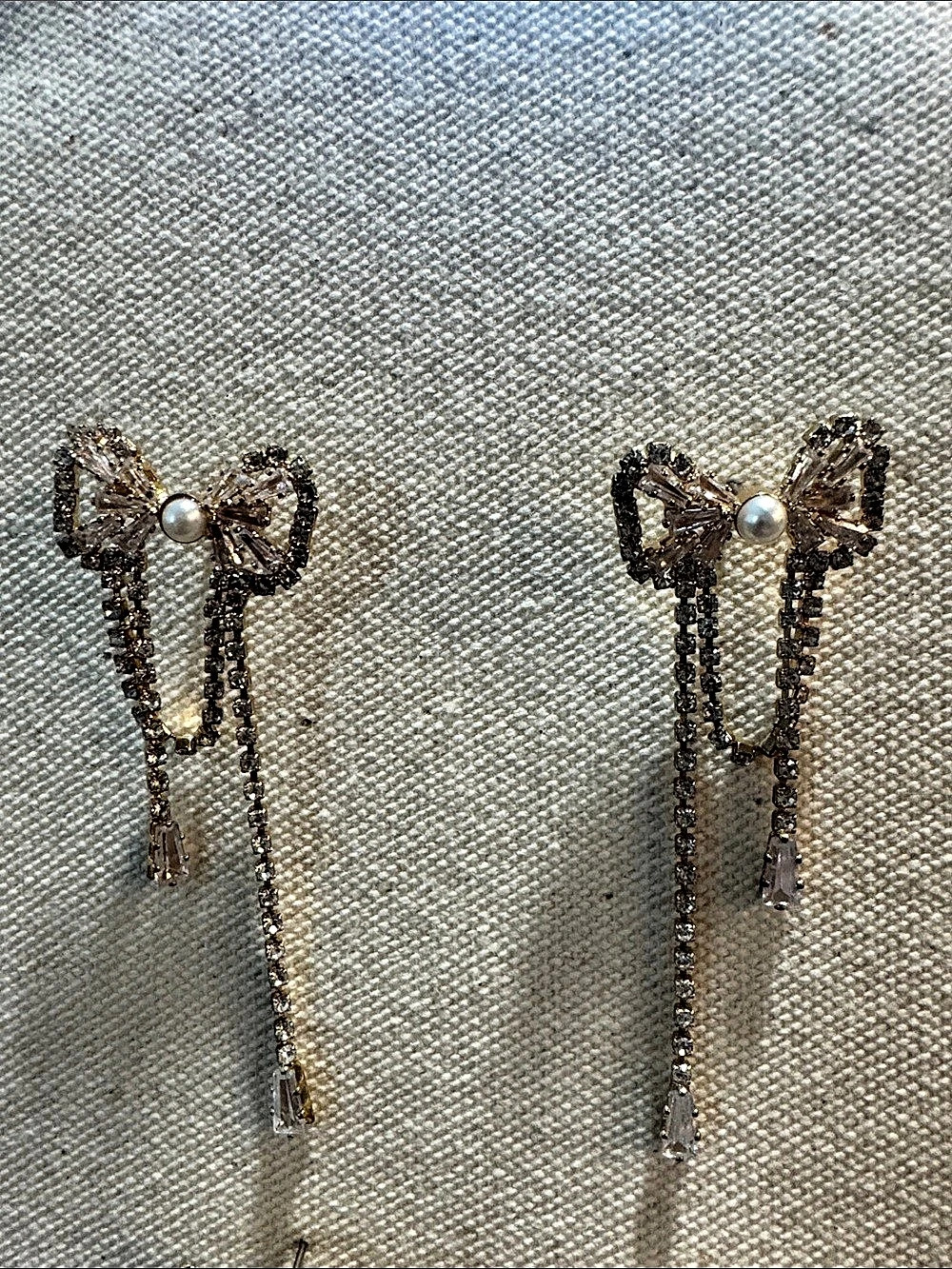 Pave Bow Drop Earrings Bundle